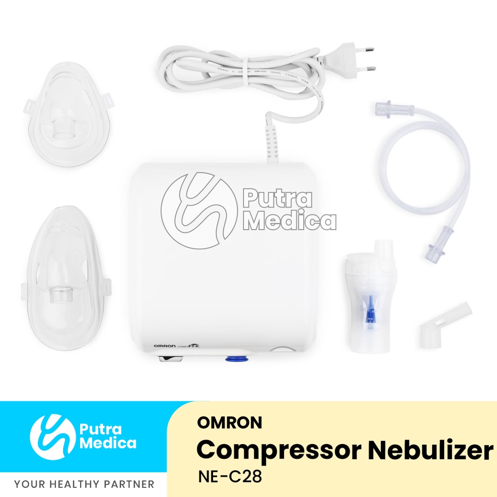 Omron CompAir Nebulizer NEC28 / Alat Terapi Uap / Kompresor Nebuliser