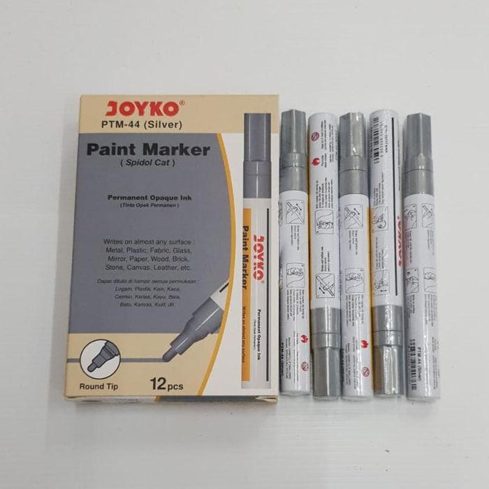 

SPIDOL PERMANEN JOYKO PTM-44 SILVER | PAINT MARKER | STATIONERY | ATK