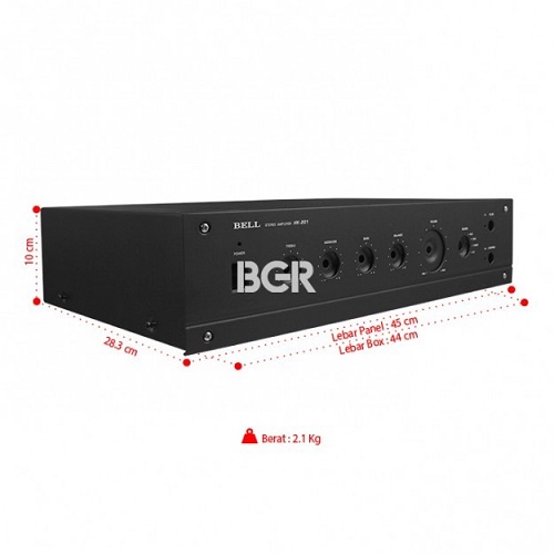 Box Power Amplifier HK-201 Box Power Amply. Bell HK 201