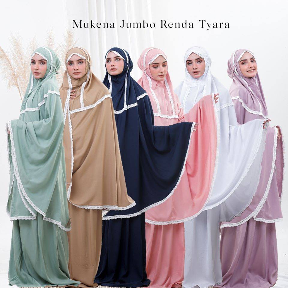 Mukena Dewasa Jumbo Renda Tyara