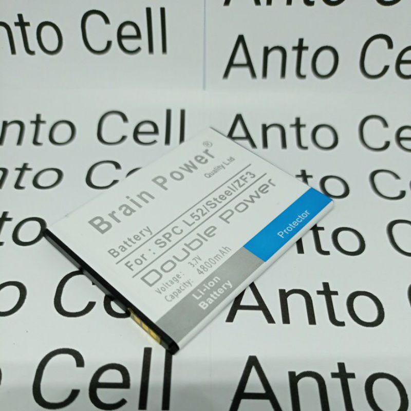 Baterai batre Spc L52 Steel ZF3 double power