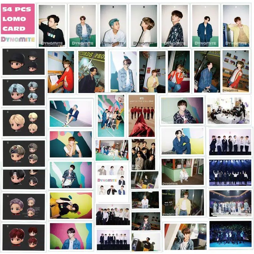 54pcs Lomo Card KPOP BTS Dynamite BT21