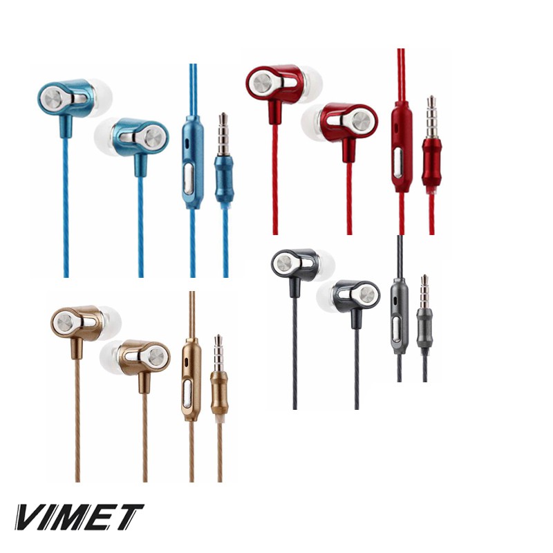 Headset Vimet 02 Handsfree Vimet-02 Earphone Earphone Vimet02 Mega Bass