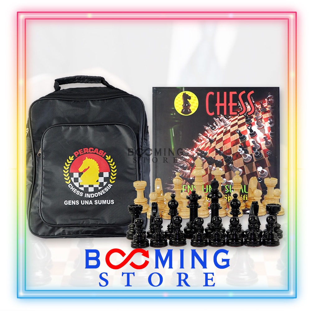 Catur Lipat Percasi CHESS / Catur PERCASI Kayu 50cm