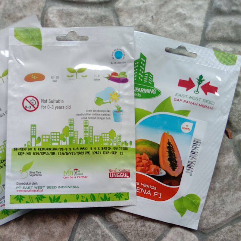 BENIH PEPAYA CALIFORNIA LOVENA CAP PANAH MERAH