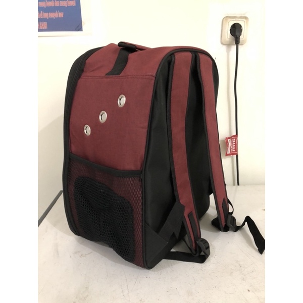 Tas anjing kucing / pet carrier backpack travel