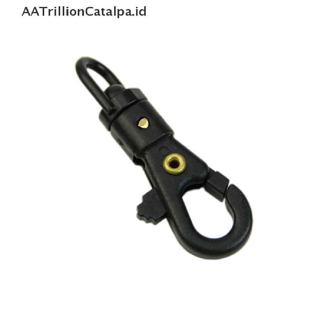 Aatrillioncatalpa 10pcs Gantungan Kunci Carabiner Mini EDC Bisa Diputar Untuk Survival