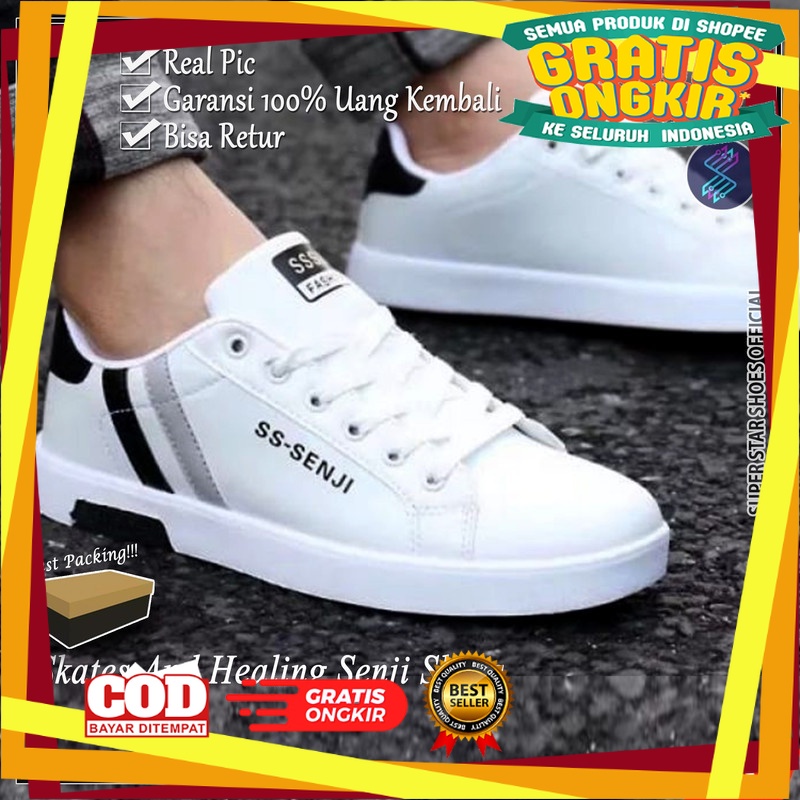 UKURAN SIZE 37 38 39 40 41 42 43 44 45 / Sepatu sneakers pria / sepatu pria / ss senji fashion impor