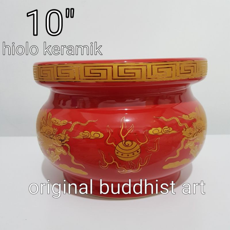 hiolo tancap dupa hio keramik naga 10 inch