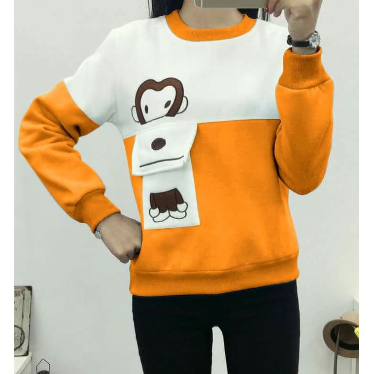 orange lv sweater