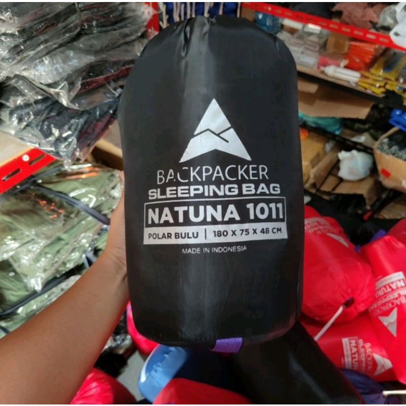 SB PAR BULU BACKPACKER Series natuna 1011 / Sleeping bag polar bulu BACKPACKER NATUNA 1011 / selimut camping kepompong