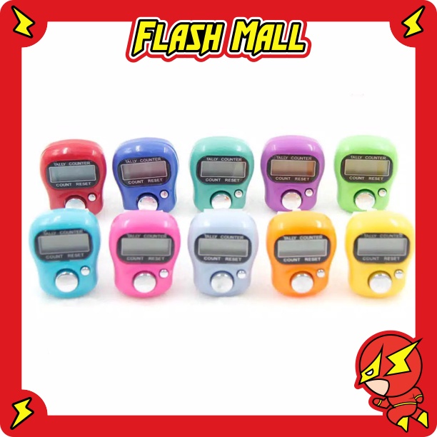 FLASHmall R031 Alat Hitung Digital Tasbih Elektronik Finger Tally Counter Mini Jari Penghitung