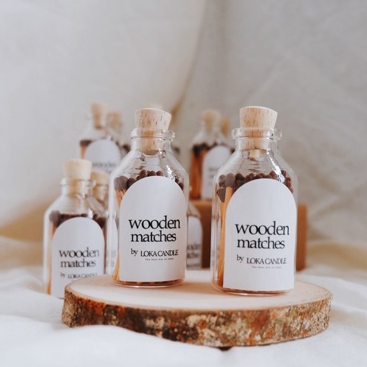 Wooden Matches | Korek Api Kayu Aesthetic | Korek kayu