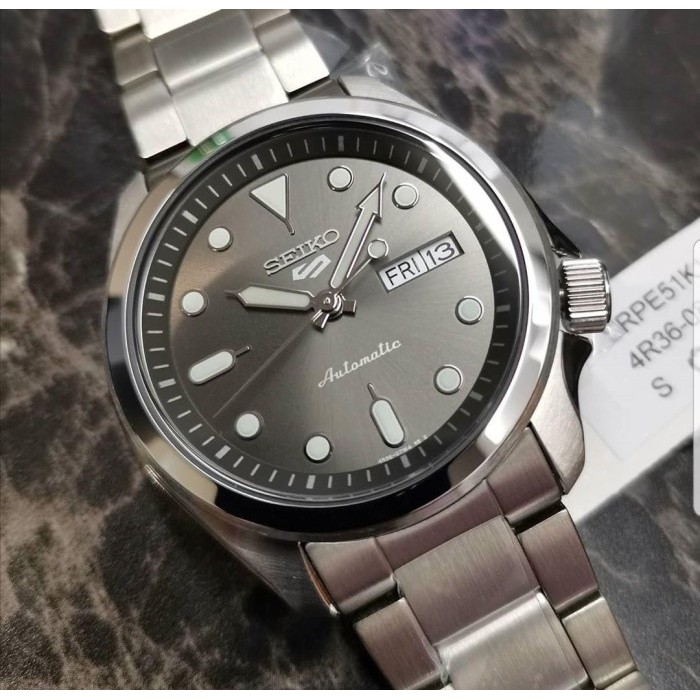 Jam Tangan Pria Seiko SRPE51K1 5 Sports Original Grey Dial SRPE51 Automatic