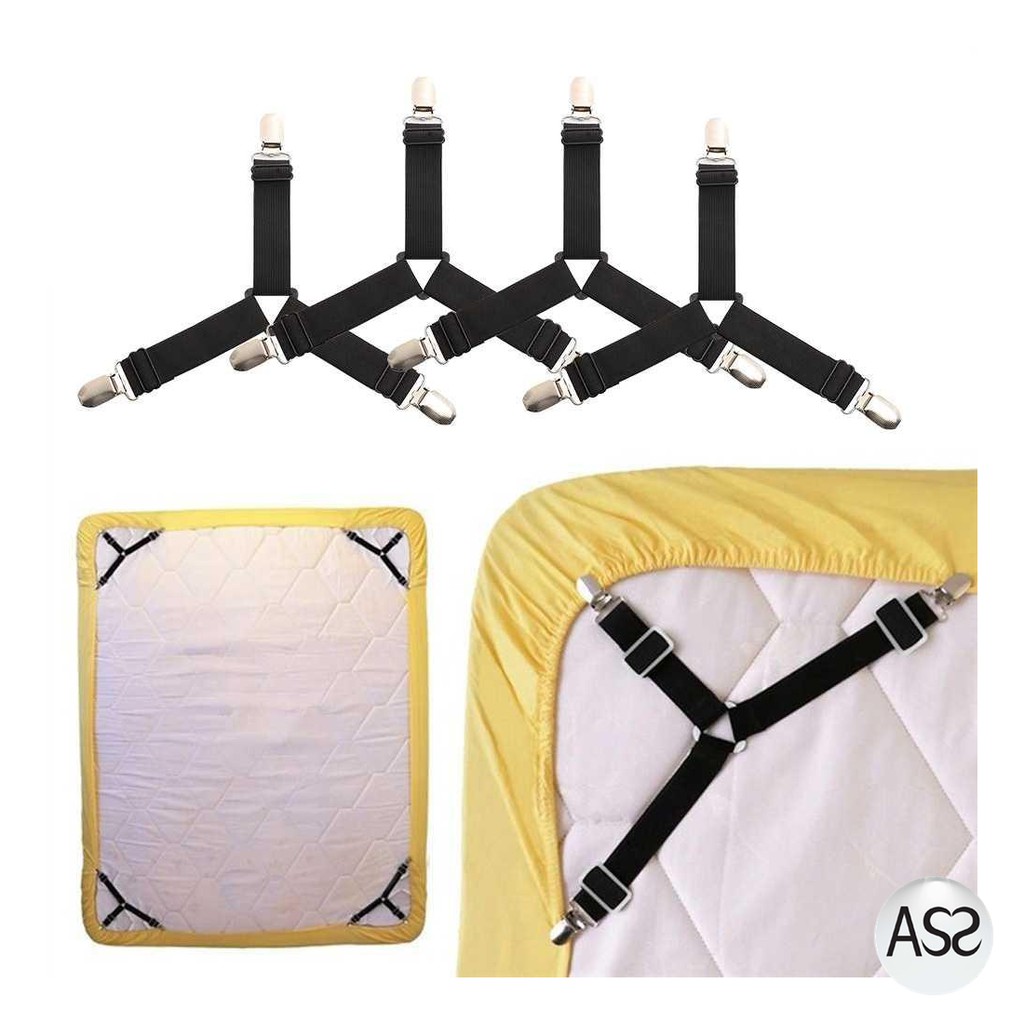 ASS Shop - GCDHome Penjepit Ujung Sprei Kasur Bed Clip Holder 4PCS - FS-1809