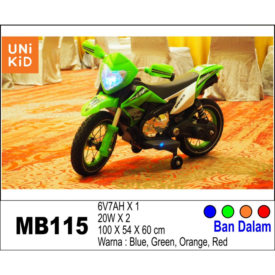  Motor  Aki  Anak Unikid MB115 Motor  Trail  Khusus Indah 