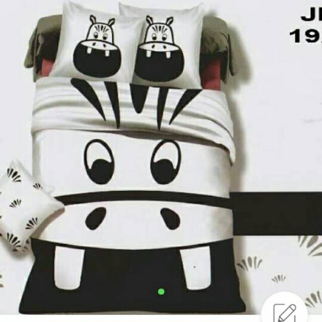 Sprei katun jepang kuda nil