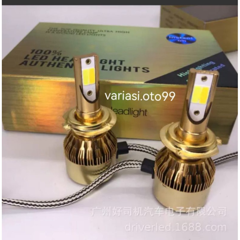 LAMPU MOBIL LED 2WARNA PUTIH &amp; KUNING H4 DAN H11