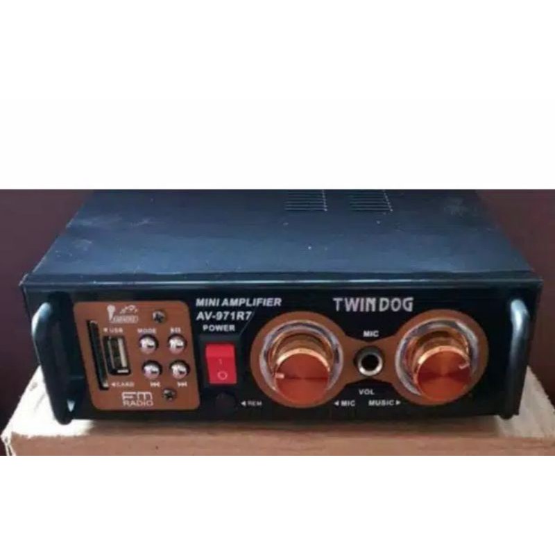 Twindog ,  TD  , AV 971R7 USB  , Twin Dog , Ampli , Amply , Ampli power , Amplifier  Remote