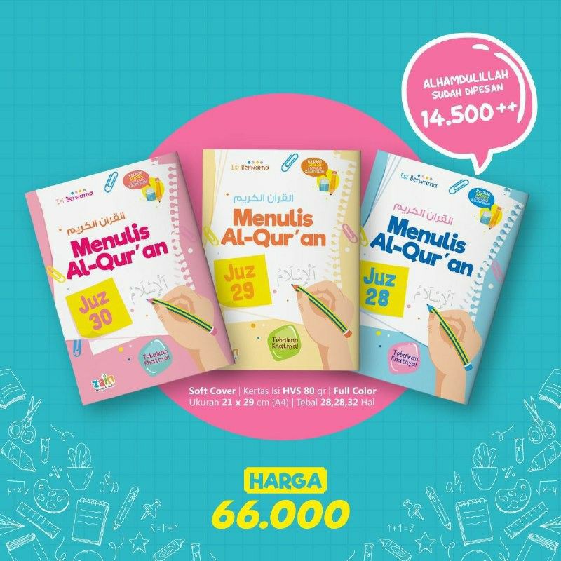 Menulis Alquran Menebalkan khatnya