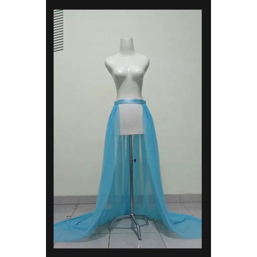 Ekor Gaun Pengantin Tile Polos/Ekor Kebaya/Ekor Gaun Pengantin Murah
