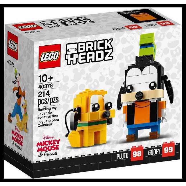 LEGO 40378 - BRICKHEADZ - GOOFY & PLUTO