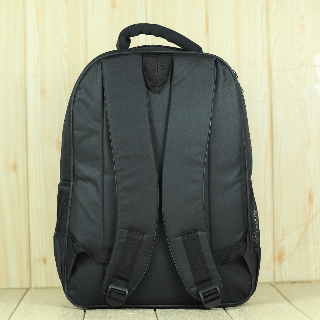 Ransel Outdoor Tas Hitam Backpack Sekolah Rebound Garis Atas Silver Tas Laptop Keren Sma Tebal