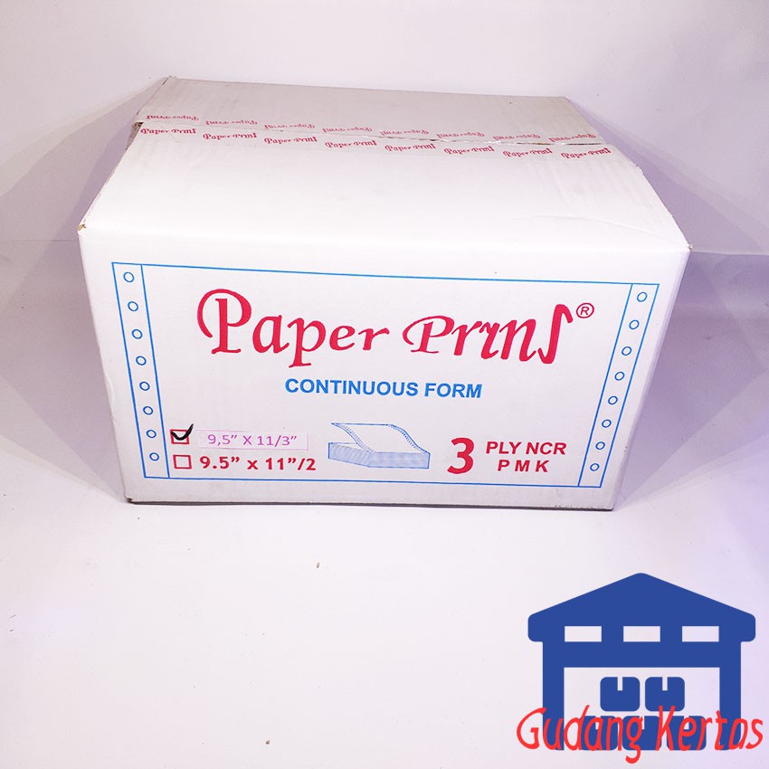 

CONTINUOUS FORM 91/2 X 11/3 3PLY PAPERPRYNS (BAGI 3 PDAM/PLN)