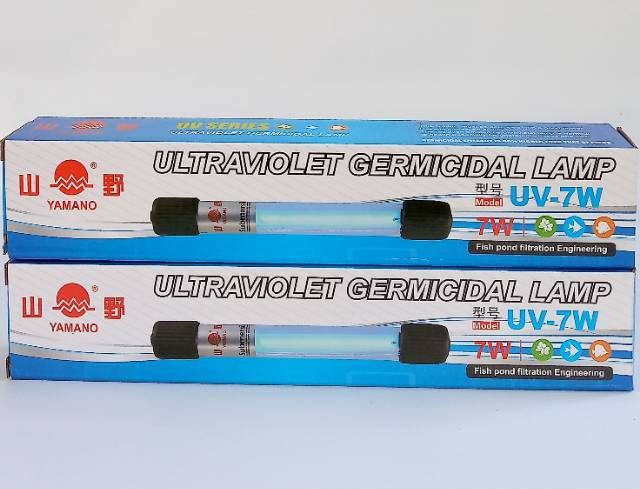 Yamano UV-7 W Lampu Sterillizer Anti Lumut Bakteri Lampu Celup Aquarium Kolam