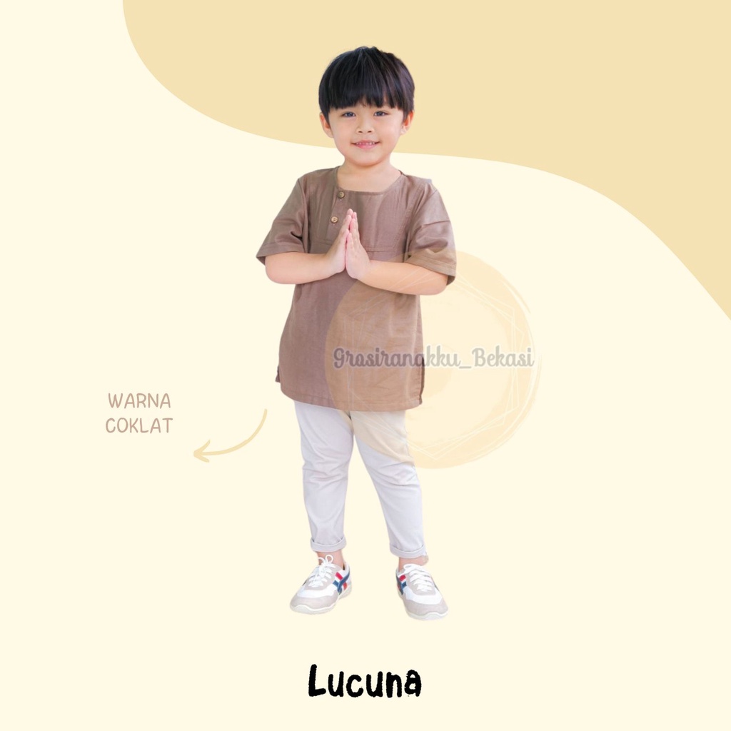 Koko Anak Noah Lucuna Linen Mix Warna 1-5tahun