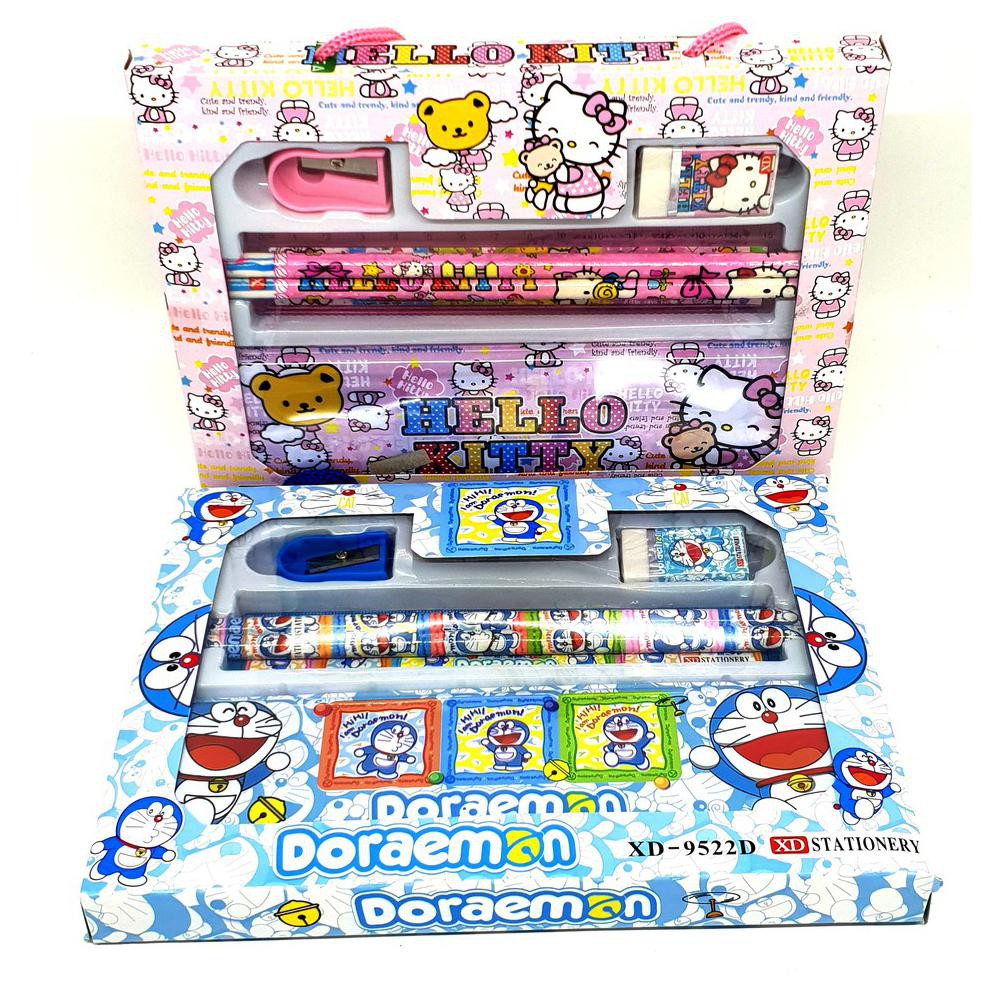 

Set alat tulis tempat pensil kemasan kotak sat-9522