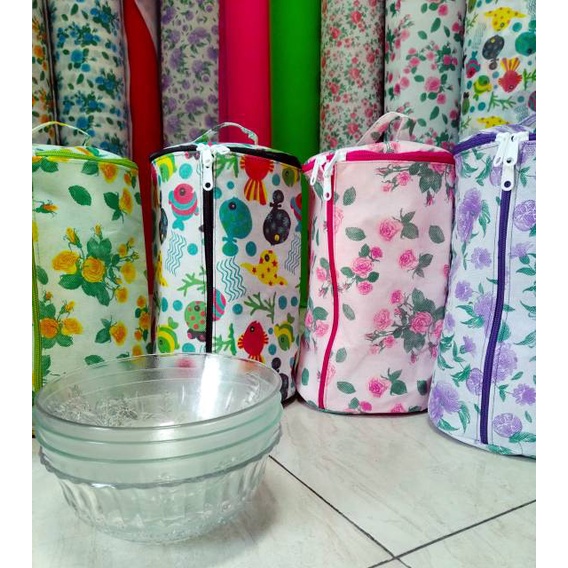 TAS MANGKOK COVER MANGKOK RAK MANGKOK KAIN MURAH BERKUALITAS SIZE 19X30 | FADHILAH SHOP BJB