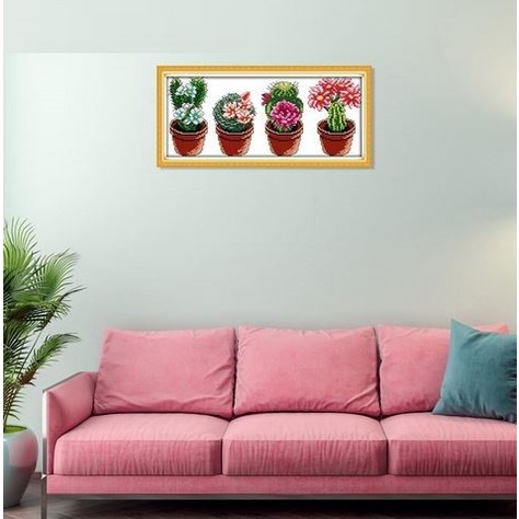 JOY SUNDAY Cross-Stitch Plant Series - Kristik Seri Tanaman