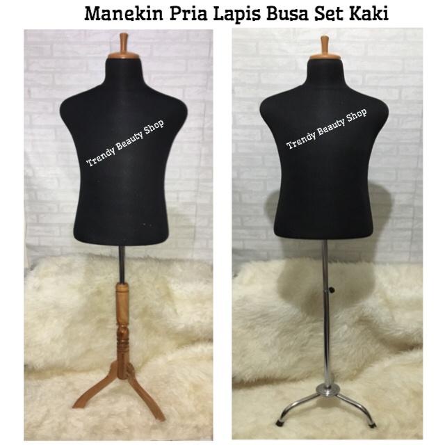 Manekin | Manekin Pria Lapis Busa/Foam Set Tiang Besi
