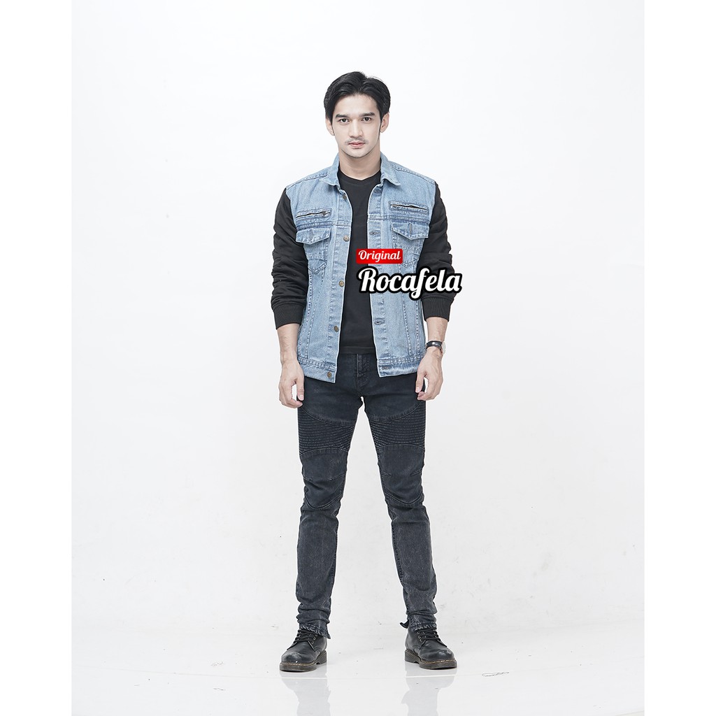 Keyzha - Jaket Jeans Pria / Jaket Jeans Original / Jaket Jeans Terbaru / KJ013