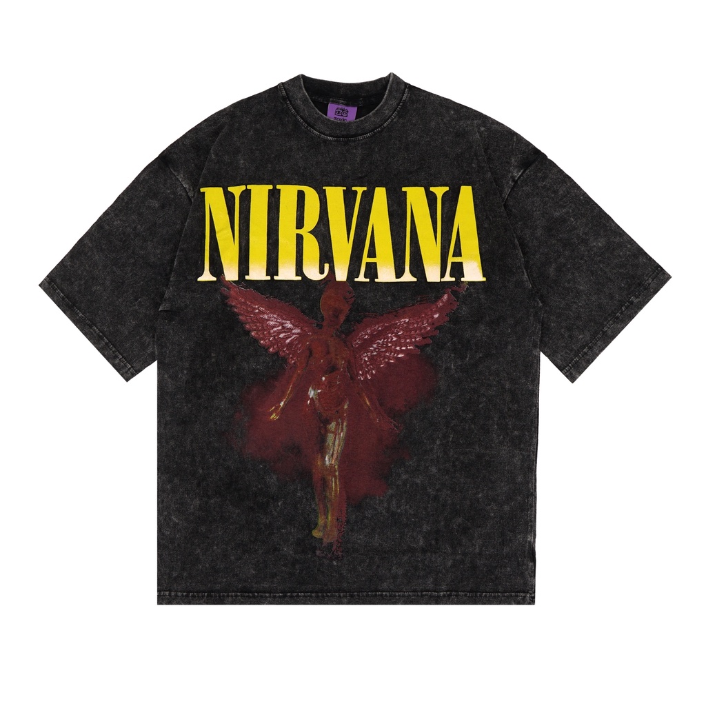 Toxic1805 T-shirt Oversize Washed Nirvana Tour