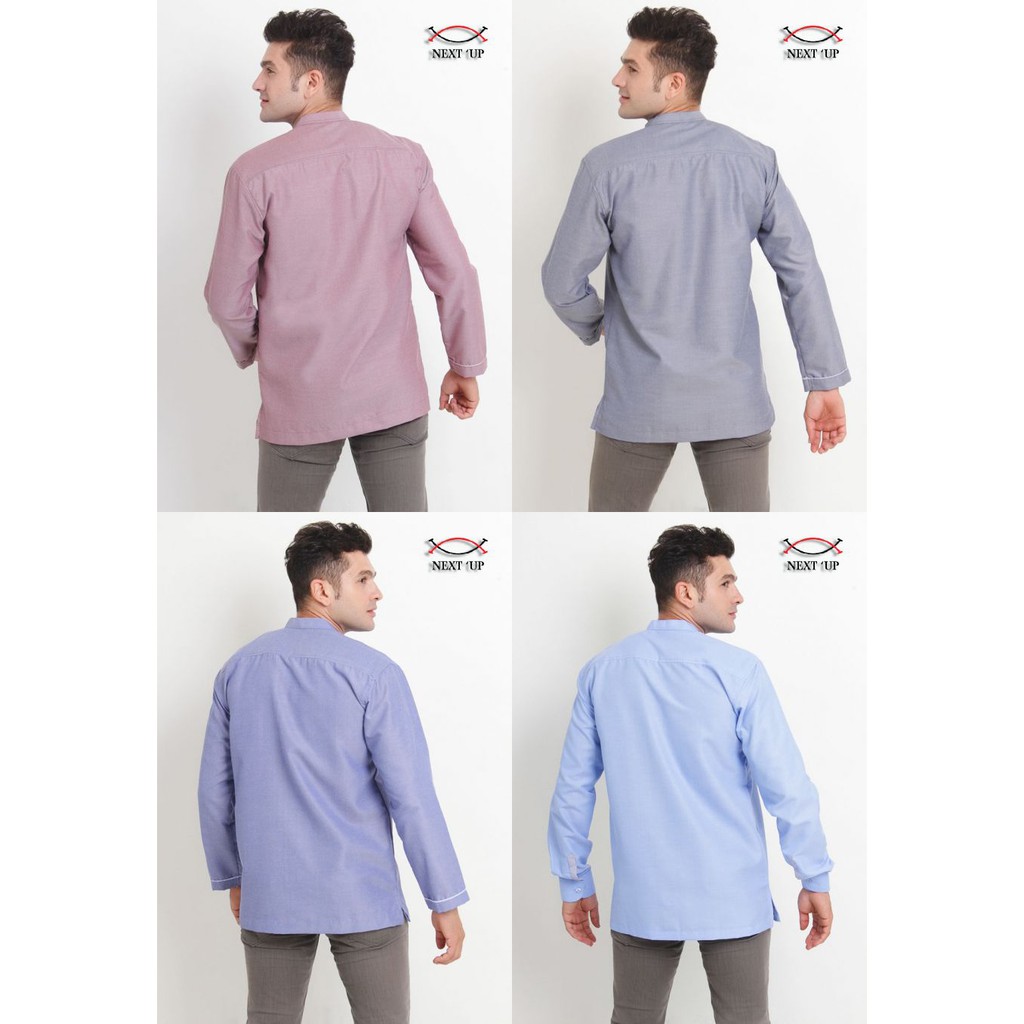 Baju Koko Pria Muslim Lengan Panjang Baju Koko Bordir NEXTUP1173