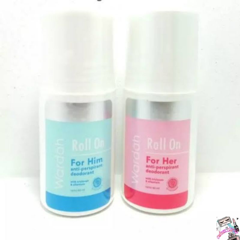 ☃Cutezz_Ching1☃Wardah Roll On For Her/Him 60ml