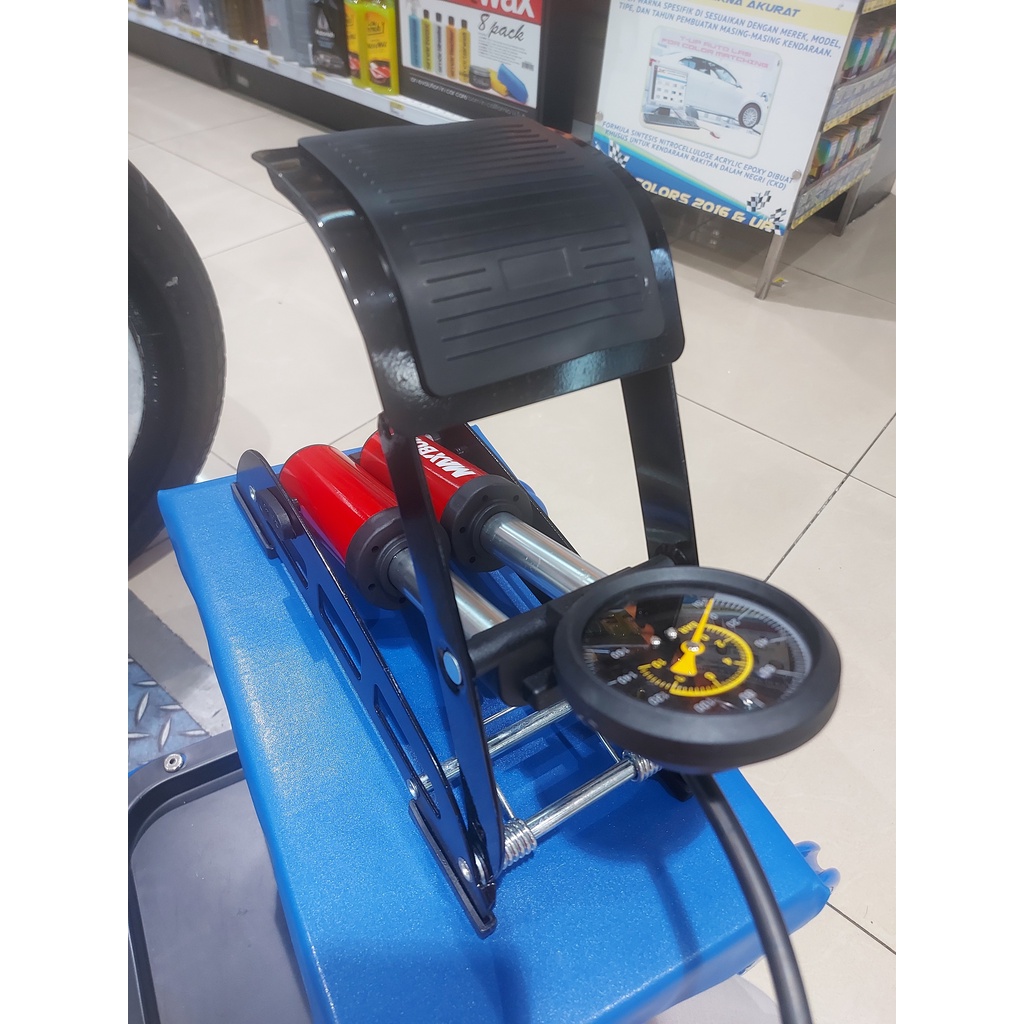 POMPA ANGIN KAKI 2 TABUNG / POMPA MOTOR / POMPA SEPEDA POMPA UDARA