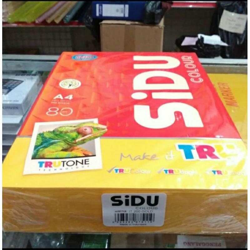

Kertas Warna SIDU A4 80gr IT 200 Gold