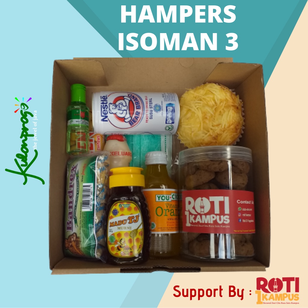 

Parcel Isoman Premium Hampers PPKM Level 3 By Roti 1 Kampus Parsel Isolasi Mandiri Kesehatan Box Healthy Kit
