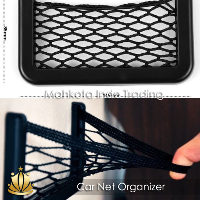 Kantong Jaring Handphone GPS Mobil Car Net Organizer Pocket Bag