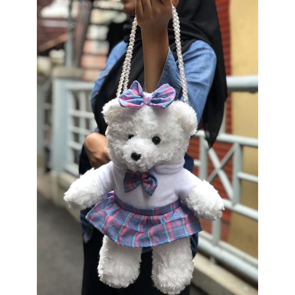 Tas Bahu Boneka Kartun Wanita Tas Beruang Lolita Jk Kawaii Gaya Jepang Untuk Wanita Tas Lolita Mewah Lucu Tas Ponsel