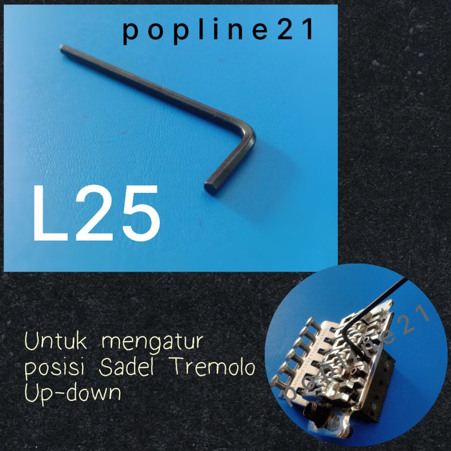 Kunci L untuk Tremolo Up-down Gitar Elektrik Locking Nut Sadel Bridge