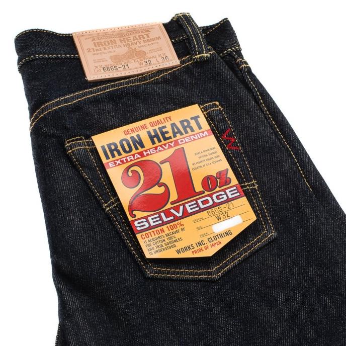 IH-666s-21 - 21oz Japanese Selvage Denim - Slim Fit