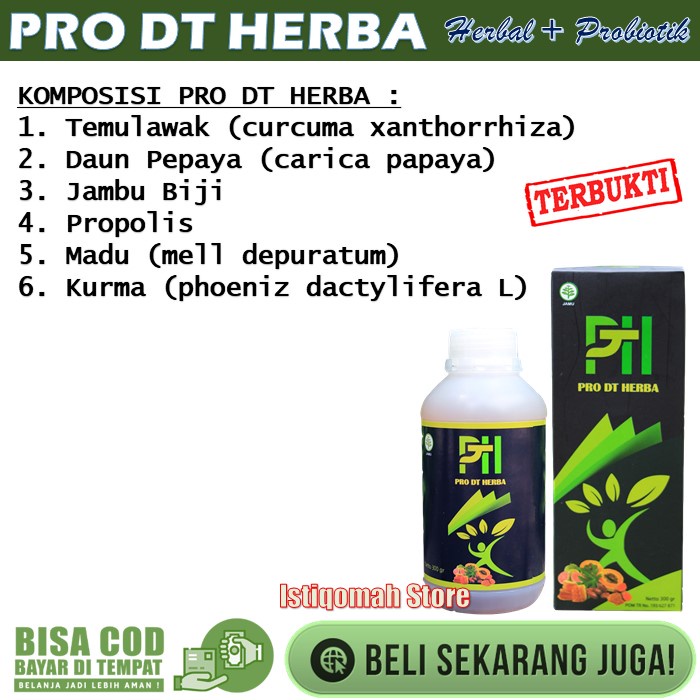 Pro DT Herba Obat Diare Anak 1 2 3 4 Tahun Dewasa Bab Mencret Pelunak Feses Bab Keluar Darah Herbal Alami Paling Ampuh Asli Original - obat diare anak alami paling ampuh - obat diare herbal untuk dewasa - obat yang paling ampuh bagus untuk diare