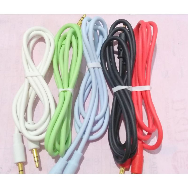 Kabel Aux Audio 3.5mm to 3.5mm (male to male)