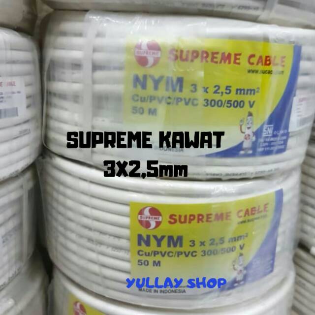 Kabel Kawat (NYM)  Supreme 3x2,5mm 50 Meter
