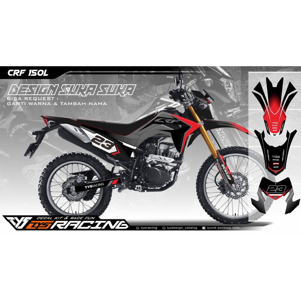 Decal Crf 150 L Shopee Indonesia
