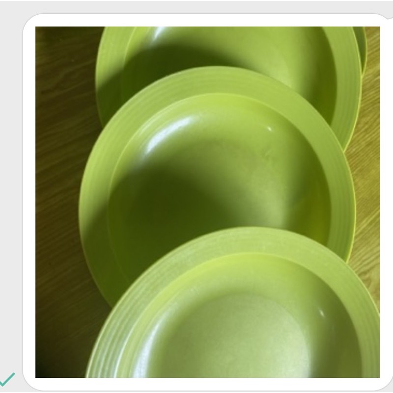 SECOND/bekas piring tupperware, blossom plate second